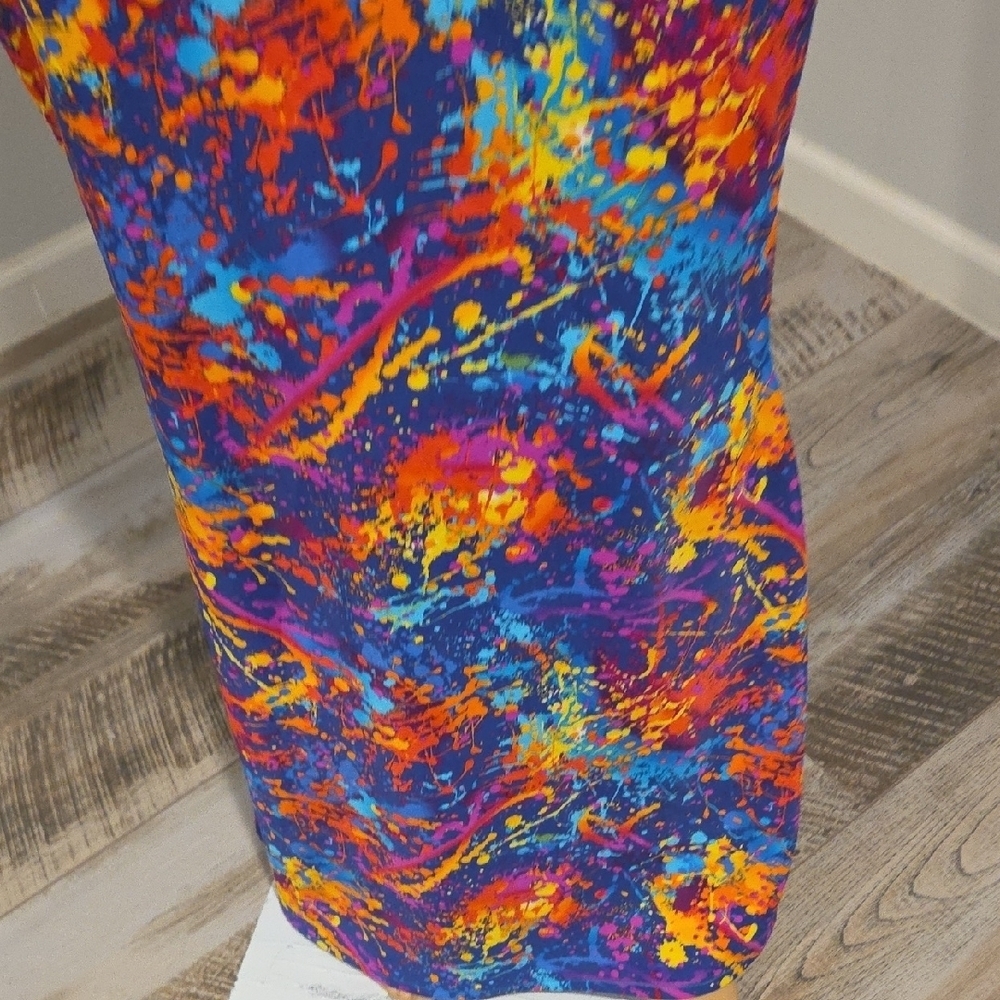Colorful Abstract Maxi Dress - Picture 4 of 12